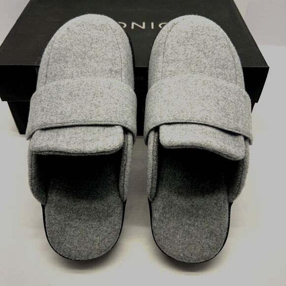Vionic Gemma II  Mule/clog Slipper Light Grey Flannel Women SZ 6 NEW - Picture 1 of 9